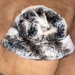 VINTAGE☀️Preston & York Vintage Faux Fur Bucket Hat Women's One Size